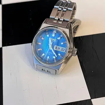 SEIKO AUTOMATIC 23석 세이코 자동 와인딩 블루 오토매틱