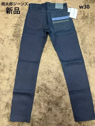 택 포함 새상품 모모타로 진즈 15.7oz 블랙 x 인디고 출진 w30