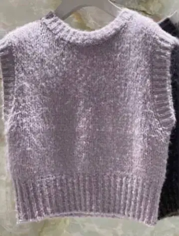 울 알파카 블렌드 숏 니트 베스트 H beauty&youth