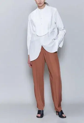 6(ROKU) ACETATE TWILL TUCK PANTS/트윌 팬츠