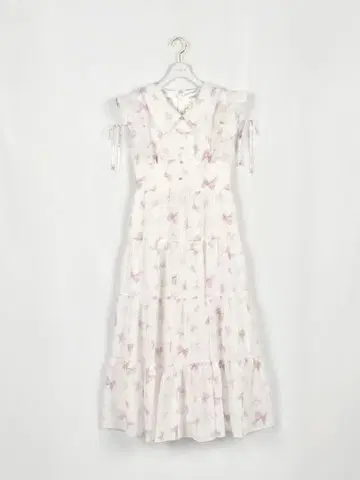 evelyn 오리지널 리본 무늬 원피스 핑크