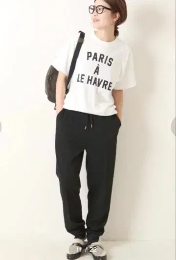 [세일] 스픽 앤 스팬 조젯 조거 팬츠 블랙 38