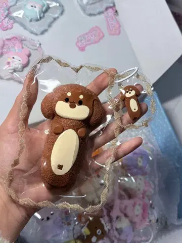 길쭉한 강아지 대소 세트 스퀴즈