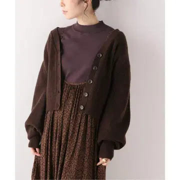 [ 새상품급 ] NOBLE 노블 리브 퍼프 슬리브 가디건