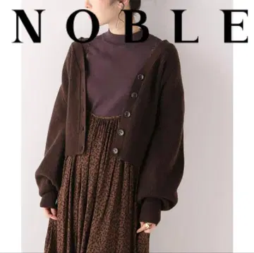 [ 새상품급 ] NOBLE 노블 리브 퍼프 슬리브 가디건