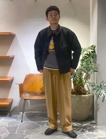 ADAM ET ROPE' 울 테디 와이드 팬츠