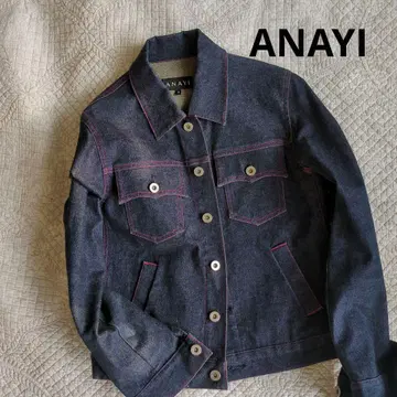 ANAYI 아나이 데님 G 자켓 핑크 스티치