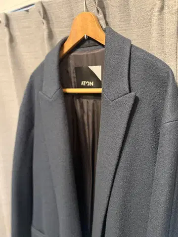 ATON 다크 그린 체스터 코트 06