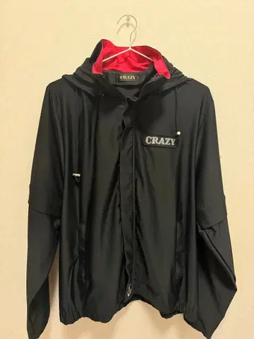 CRAZY 블랙 후드티