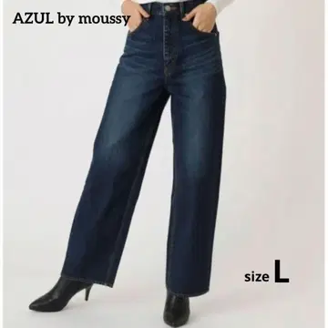 AZUL by moussy HIGH WAIST DENIM WIDE II