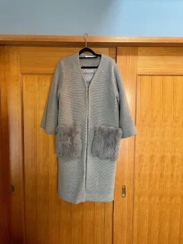 tan tan 구매 그레이 롱 코트