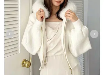 Sustainable 퍼 후드 니트