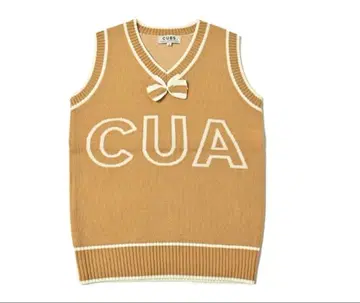 CUARTO UNITED 베이지 니트 베스트 L