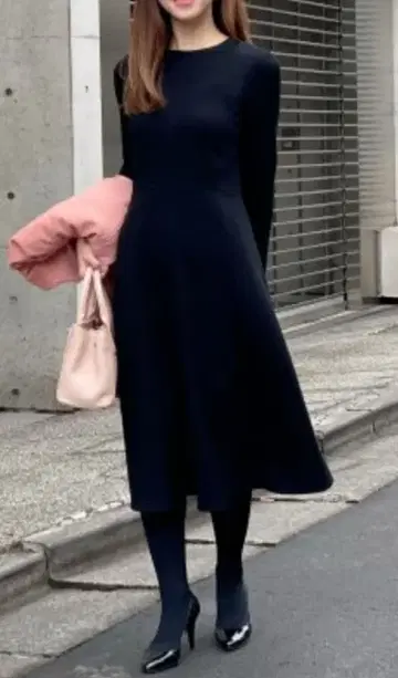 엠프리미어 원피스 네이비 36