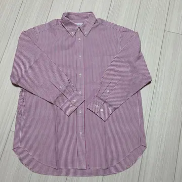 BEAUTY&YOUTH 스트라이프 버튼 다운 긴팔 셔츠