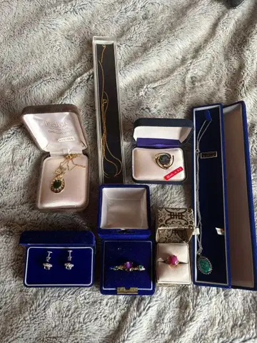 주얼리 세트 (목걸이 반지 귀찌) 종활 정리 보석