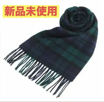 [ 컨디션 최상 ] 머플러 램스울 100% 즉시 결제 OK 체크 블루그린