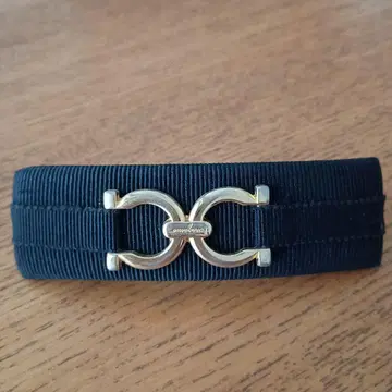 Ferragamo 더블 간치니 머리핀 블랙