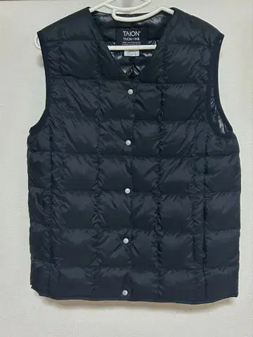 TAION 블랙 다운 베스트 L 사이즈