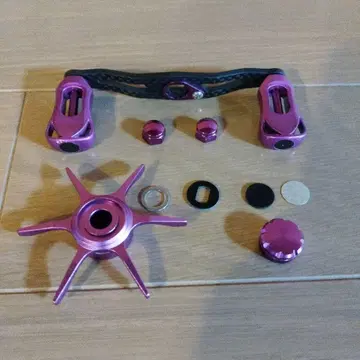 다이와용 카본 핸들 보라색 세트