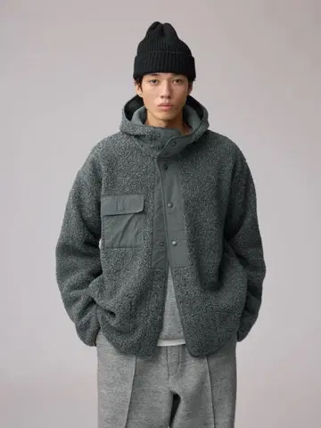보아 플리스 스냅 후드티 ENGINEERED GARMENTS L