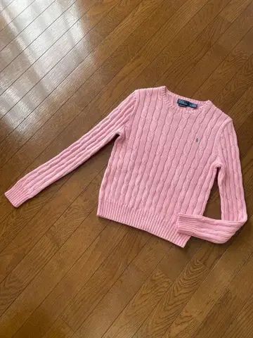 새상품 폴로 랄프 로렌 니트 L 핑크