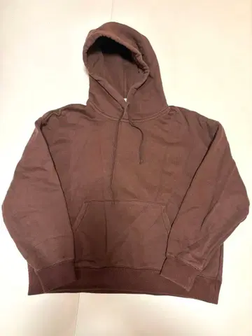 브라운 후드 부착 후드티