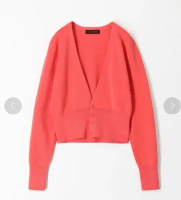 CABaN 살몬 핑크 코튼 캐시미어 V넥 가디건