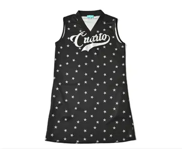 Cuarto 별 패턴 원피스 M 블랙