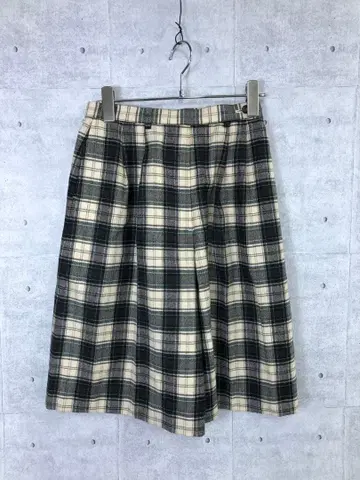 올드 아메카지 McGREGOR 구제 의류 체크 무늬 울 혼방 하프 팬츠