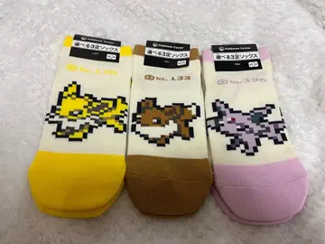 2019 포켓몬 이브이 도트 컬렉션 에브이 양말 삭스