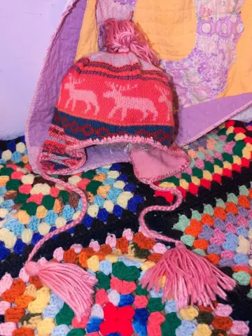 니트 캡 귀마개 구제 의류 Y2K 노르딕 무늬