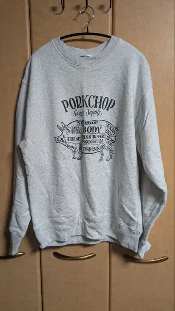 PORKCHOP GARAGE SUPPLY 그레이 M 트레이닝복