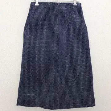 인덱스| 트위드 타이트 스커트 [ M ] 종아리 기장 백 밴딩 워셔블