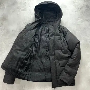 새상품급 레어 L NO ID. 페이즐리 무늬 다운 자켓 후드 다운 80%