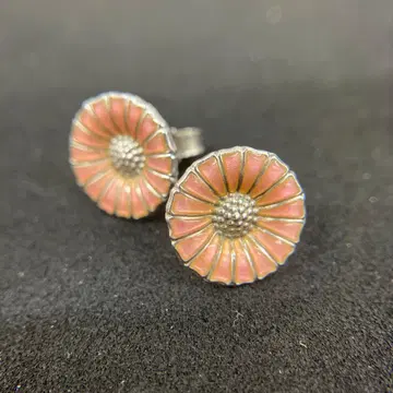 조지 젠슨 데이지 플라워 귀걸이 실버 925 핑크