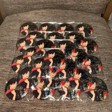 하이큐 애니메이션 데크 홀로그램 캔뱃지 종이비행기 쿠로오 테츠로 30개