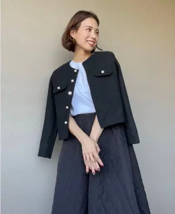 새상품급 ISOOK 트위드 숏 자켓 트위드 자켓