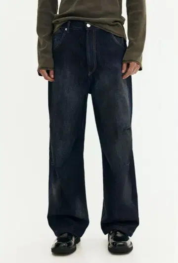 H&M 배기핏 다크 데님 31/30