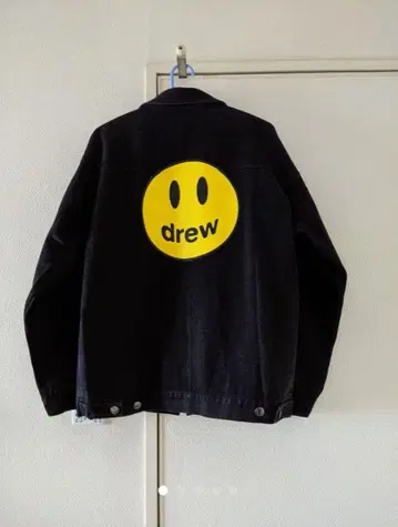 [ drew ] 스마일리 페이스 데님 자켓