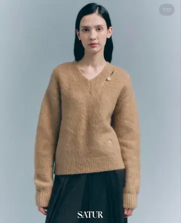 SATUR Essen Two Tone Mohair Knit WM