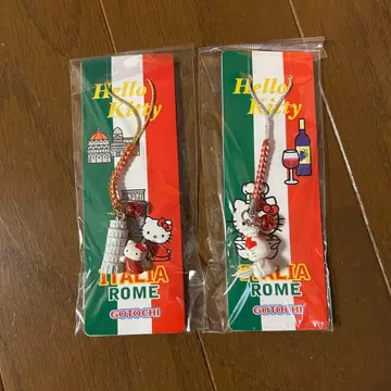 [헤이세이 레트로] [초레어] 이탈리아 지역 한정 키티 키링 2개 세트