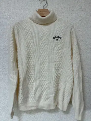 캘러웨이 터틀넥 스웨터 LL 화이트