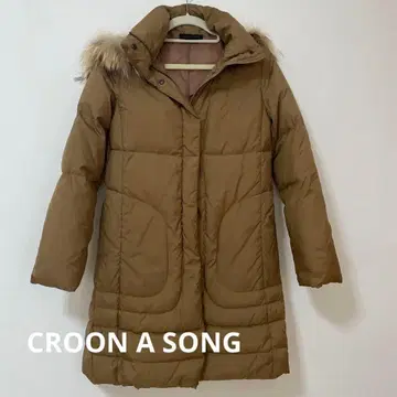 CROON A SONG 후드 부착 다운 자켓