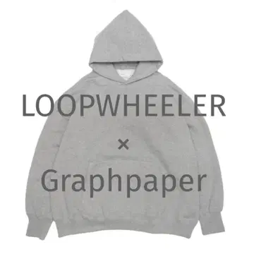 24s/s LOOPWHEELER Graphpaper 후드티
