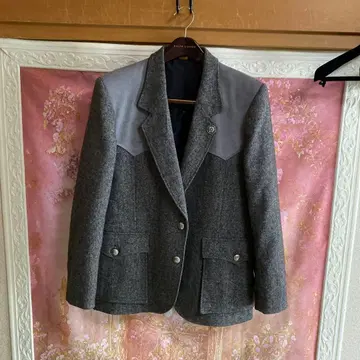 그레이 울 혼방 웨스턴 테일러드 자켓 48-50