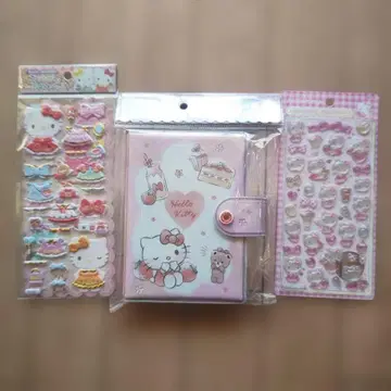 헬로키티 씰북 모자 꽁지 드롭 씰 외