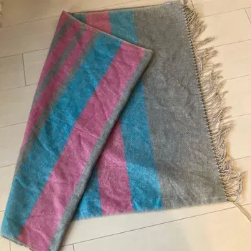 스톨 숄 핑크 파랑 그레이