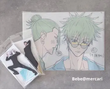 주술회전 원화 클리어 파일 아크릴 스탠드 고죠 사토루 게토 스구루