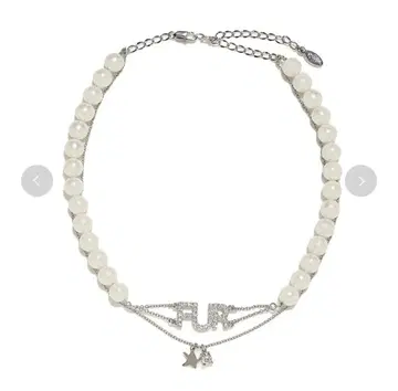 [ 미사용 새상품 ] 완판템 FURFUR 로고 펄 목걸이